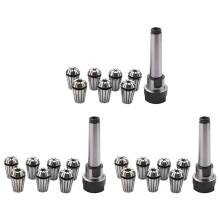 3 Set MT2 ER20 M10 MTB2 SpäNnhylsa Chuck Morse 2 Taper ToolHolder+7St FjäDerhylsa CNC FräsförläNgningsstång