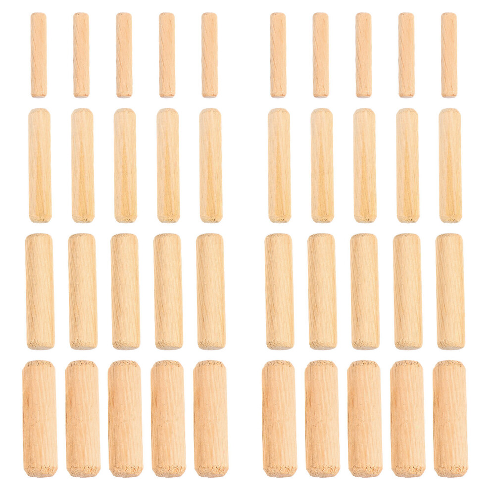 500 Pcs Craft Dowel Pin Wedge Hardwood Dowels Fluted Rods 3314107602492