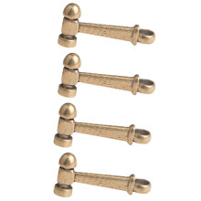 8Pcs Creative Golden Hammer Charm Pendants Lightweight Desktop Decor