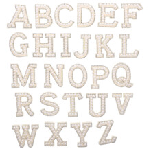 26St Parel Letters Patches Ijzeren Opstrijkbare Decoratieve DIY