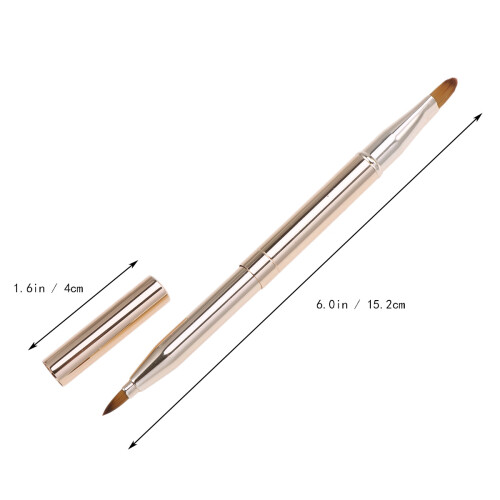 1 stück doppelseitiger Lippenpinsel für Lippenstift und Gloss 1