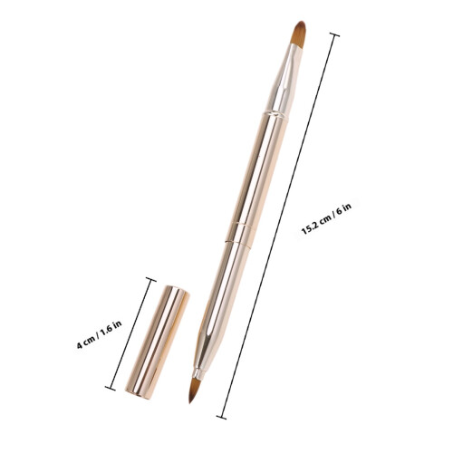 1 stück doppelseitiger Lippenpinsel für Lippenstift und Gloss 2