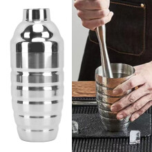 700ML Edelstahl Cocktailshaker Getränkebar-Werkzeug mit Filter auslaufsicher