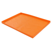 Heavy Duty Silicone Griddle Cover for BBQ Grill, Medium Orange