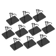 10 Pcs 6 Inch Gray Figure Model Stand High Stability Display Holder