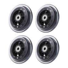 4Pcs PU Trolley Case Wheels Outdoor Scooter Parts Durable Dark Grey
