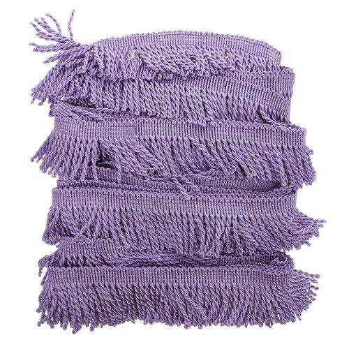 Purple Polyester Tassel Fringe Trim Versatile Design 1 Roll