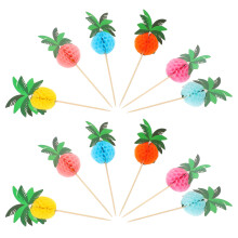 Set Of 3 Decorative Fruit Forks Party Accessories Hawaiian Skewers