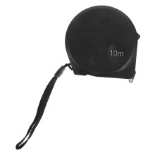 Compact Black Carbon Steel Tape Measure for Accurate Home Repair