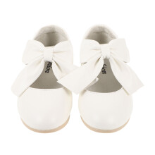 1Pair Girls White Bowknot Dance Shoes Rubber Sole Breathable Comfort