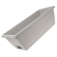 1Set Durable Grey Resin Vegetable Planter Pot with Drainage Saucer
