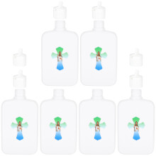 6Pcs Empty Holy Water Bottles Catholic Christian Cross Container