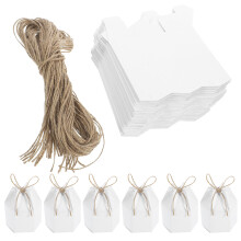 50Stk Weiße Papier Geschenkboxen Für Hochzeit, Und Party