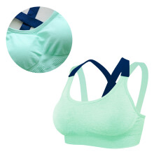 sports bra without underwire for women light green m