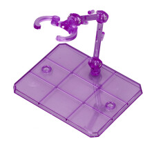 10 ensembles de supports en plastique transparent violet de 6 pouces pour figurines avec accessoires de montage