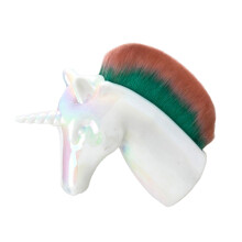 cosmetic brush manicure short handle loose powder unicorn design