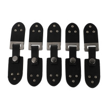 10Pcs Decorative Leatherette Toggle Buckles Black DIY Clothing Buttons