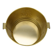 1Pc Golden Stainless Steel Sacrificial Money Burning Bucket