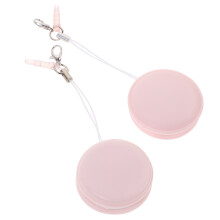 2Pcs Durable Pink ABS Metal Eyeglasses Cleaner with Hanging Rope Decor