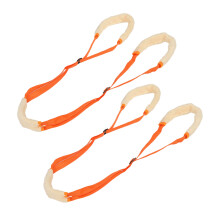 Dog Support Harness for Rear Legs Soft Coral Velvet Adjustable Orange Sling