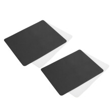 4pcs Non-Slip Rubber Sewing Machine Foot Pedal Pads 23x19cm (White/Black)