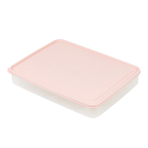 Roze Plastic Eierdoos Stevige Bewaarbox Voor Verse Eieren