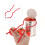 Pinza Sterilizzatrice Per Bottiglie in Metallo E Plastica Rosso 6