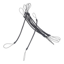 12Pcs Black Elastic Phone Tether Tab for Stylus Pens Retractable Cord