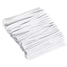 1000Pcs Durable Paper Bag Ties White for Bread Candy Treat Snack Bags