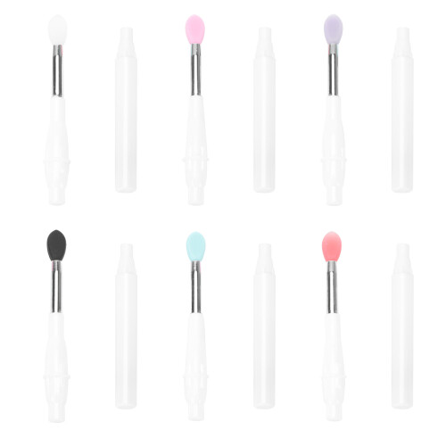 Set Of 2 Multipurpose Reusable Lipstick Applicator Silicone Brush