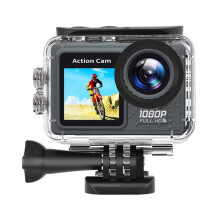 WiFi Action Camera 30m Waterproof Exercise Video Recorder 120 Wide Angle Sport Camcorder with Accessories Kit