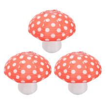3 Pcs Mushroom Decor Paper Lanterns Scene Layout Parent-Child