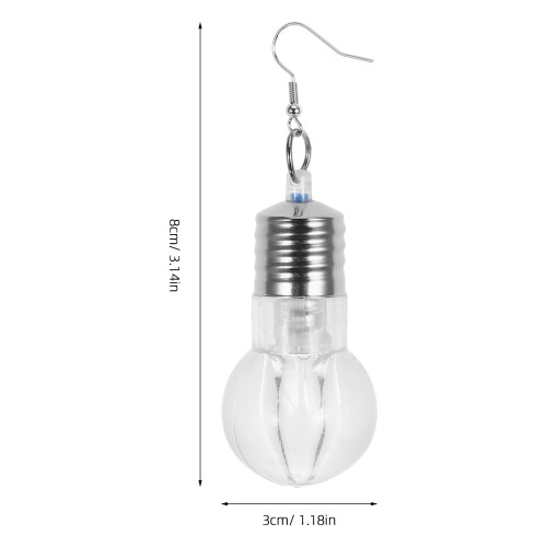 2 paia di orecchini a bulbo luminosi per feste 1