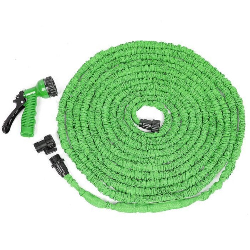 Erweiterbarer Gartenschlauch – XIANGMM – 15 m – 7 Modi – Grün 1