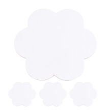 4 Pcs Flower Shape Cotton Canvas Panels For Artists And Beginners