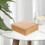 Bins Four-Grid Bamboo Box Home Storage Box Office 22x22x7. 11