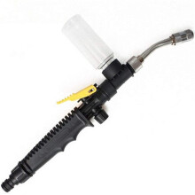 Pressure Water Spray Gun with Detachable Long Handle, Zinc Alloy Car Wash Hose Nozzle 56cm