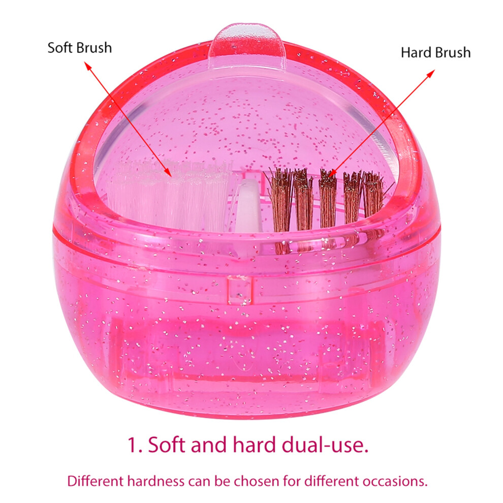 Dual Clean Brush Nail Drill Head Case