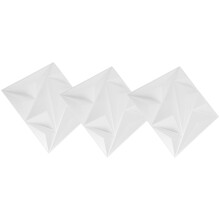 3St 3D Wandbekleding PVC Wit Voor Binnenmuren Woonkamer En Lobby
