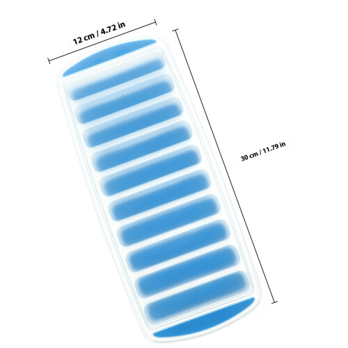 2 Sets Streifenförmige Eiswürfelspritzlinge Mit Deckeln 1