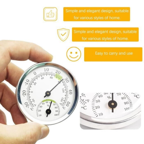 Hygrometer-Thermometer, Innen- und Außenthermometer, Luftfeuchtigkeitssensor, Innenhygrometer, analoges Hygrometer 1