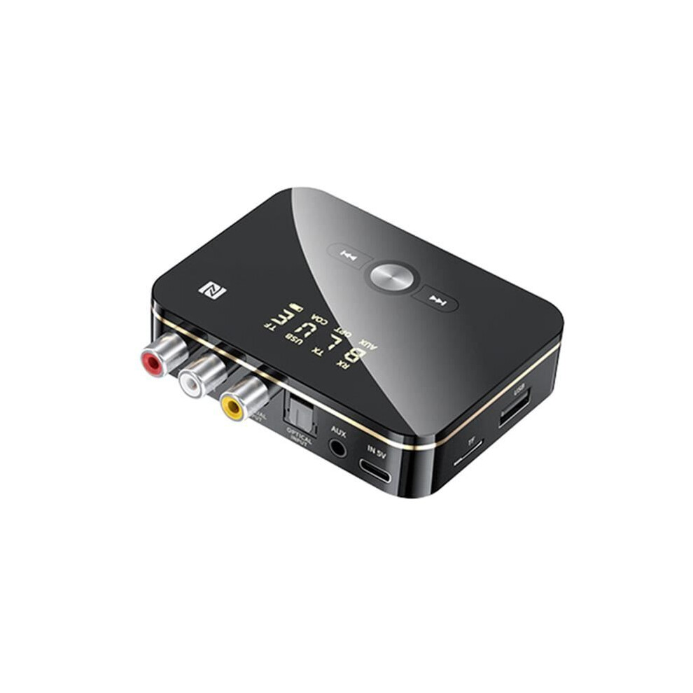 M8 Bluetooth 5.0 Rca Audio Receiver Transmitter Aptxll 3.5Mm Aux Wireless Music Adapter With Microphone And Nfc For Car And Tv 8581603429617
