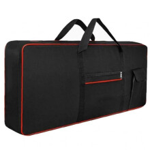 Carry Bag for 61-Key Electronic Keyboard - Waterproof and Shockproof Piano Case in Red Oxford Cloth