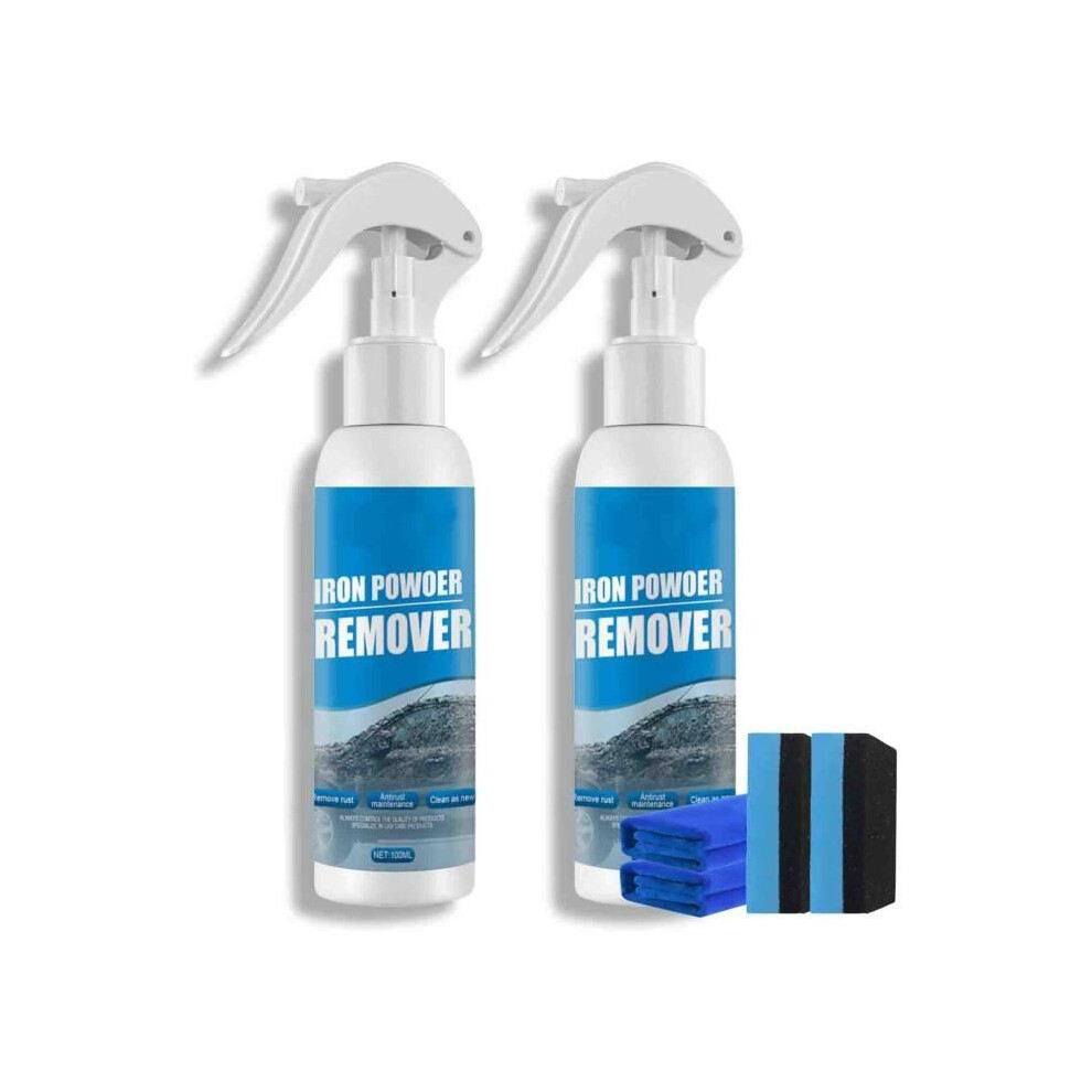 Car Rust Remover Spray,Car Maintenance Powder Spray Rust Remover Iron Cleaning,Metal Paint Cleaner Spray,Iron Powder Remover For Car 8581603430910