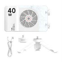 Portable LED Video Light 40W Small Portable Fill Light with Built-in Rechargeable Battery, Can Charge Mobile Phone