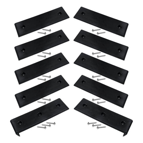 Deslizadores e Plataformas para Reboque de  para Lançamento e Carregamento Mais Fáceis, 3x10 Polegadas, Lonas de Reboque de  Pretas