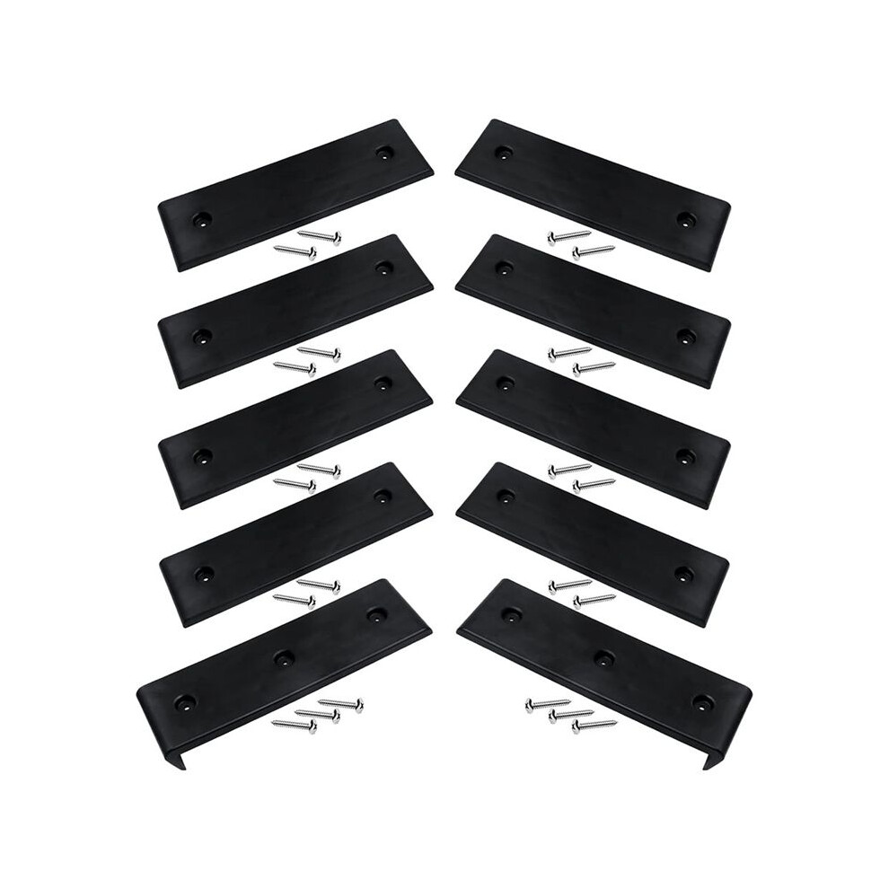 Boat Trailer Bunk Slide Pads And Enders For Easier Launching & Loading, 3X10inch Boat Trailer Bunk Slicks Black 4714231689434