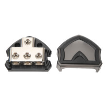 Alloy 3-Way Dist Block 1x0/4GA IN 3x0/4GA OUT