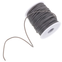 1Rouleau Élastique PVC Gris Pour Colliers Bracelets