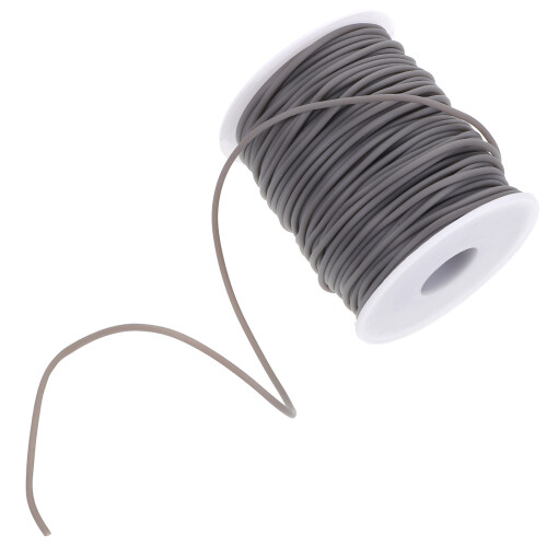 1Rouleau Élastique PVC Gris Pour Colliers Bracelets